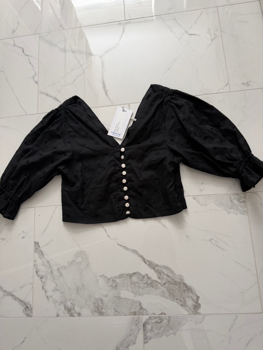 NWT Koch Piper Top in Black Caviar. Size Small